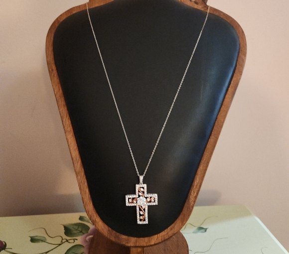 Michael O'Connor Jewelry - Michael O'Connor Bella Luce Cross Pendant With Chain